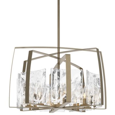 Hubbardton Forge Arc Short Pendant Light - Color: Gold - Size: 8 light - 13