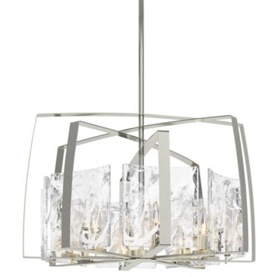 Hubbardton Forge Arc Short Pendant Light - Color: Silver - Size: 8 light - 