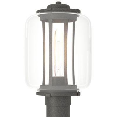 Hubbardton Forge Fairwinds Outdoor Post Light - Color: Grey - Size: Large -