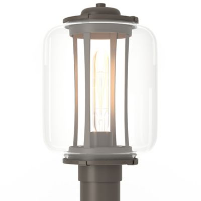 Hubbardton Forge Fairwinds Outdoor Post Light - Color: Grey - Size: Large -