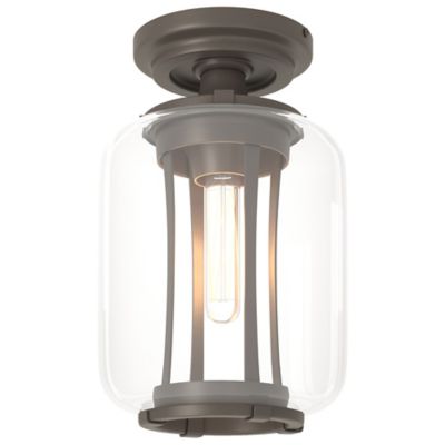 Hubbardton Forge Fairwinds Outdoor Semi-Flushmount Light - Color: Grey - Si