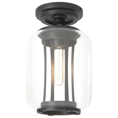 Hubbardton Forge Fairwinds Outdoor Semi-Flushmount Light - Color: Black - S