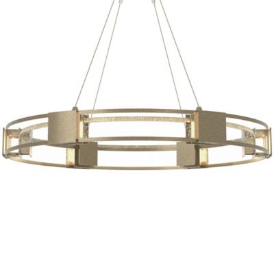 Hubbardton Forge Aura Glass Pendant Light - Color: Gold - Size: 6 light - 1