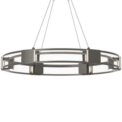 Hubbardton Forge Aura Glass Pendant Light - Color: Grey - Size: 6 light - 1