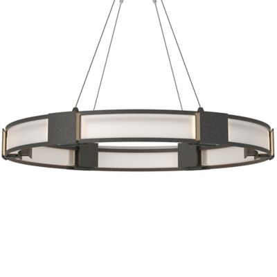 Hubbardton Forge Aura Glass Pendant Light - Color: Grey - Size: 6 light - 1