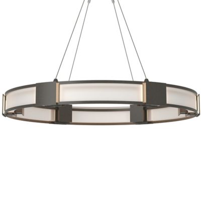 Hubbardton Forge Aura Glass Pendant Light - Color: Grey - Size: 6 light - 1