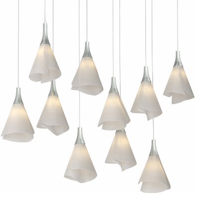 Hubbardton Forge Mobius 10-Light Rectangular Multi-Light Pendant Light - Co