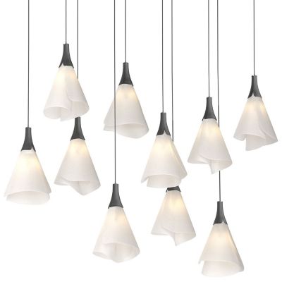 Hubbardton Forge Mobius 10-Light Rectangular Multi-Light Pendant Light - Co