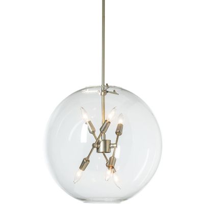 Hubbardton Forge Sfera Pendant Light - Color: Clear - Size: 6 light - 13441