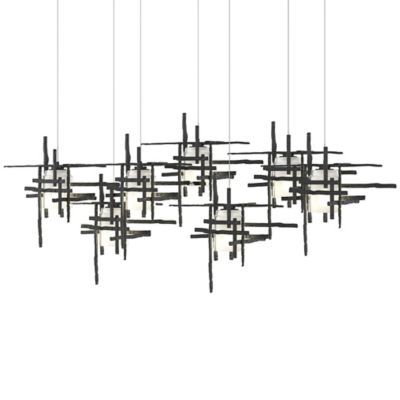 Hubbardton Forge Tura Rectangular Multi-Light Pendant Light - Color: White 