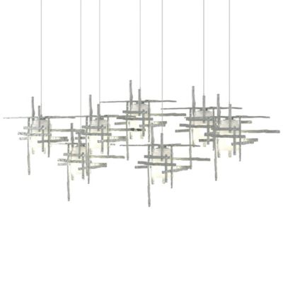 Hubbardton Forge Tura Rectangular Multi-Light Pendant Light - Color: White 