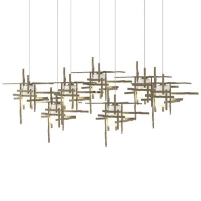 Hubbardton Forge Tura Rectangular Multi-Light Pendant Light - Color: White 