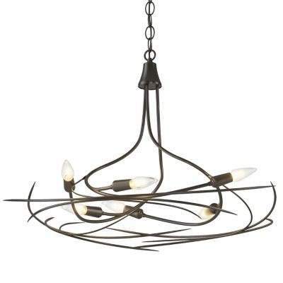 Hubbardton Forge Wisp Chandelier - Color: Bronze - Size: 6 light - 101620-1