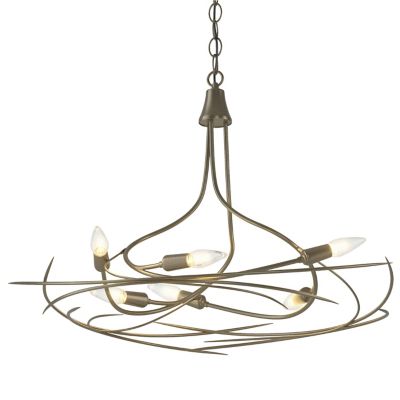 Hubbardton Forge Wisp Chandelier - Color: Gold - Size: 6 light - 101620-100