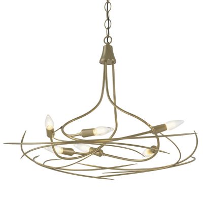 Hubbardton Forge Wisp Chandelier - Color: Brass - Size: 6 light - 101620-10