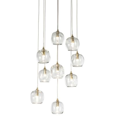 Hubbardton Forge Ume Round Multi-Light Pendant Light - Color: White - Size: