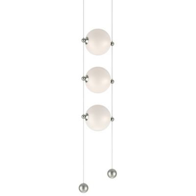 Hubbardton Forge Abacus 3-Light LED Multi-Light Pendant Light - Color: Whit