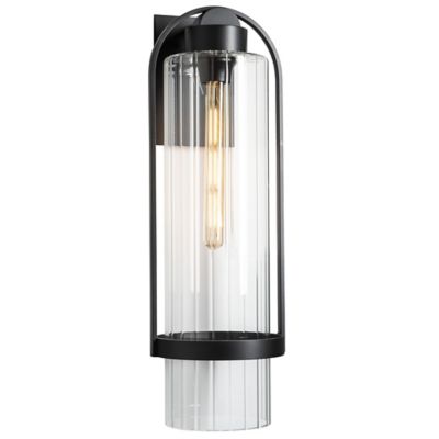 Hubbardton Forge Alcove Outdoor Wall Sconce - Color: Clear - Size: Large - 