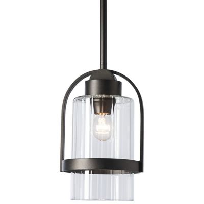 Hubbardton Forge Alcove Outdoor Mini Pendant Light - Color: Clear - Size: 1