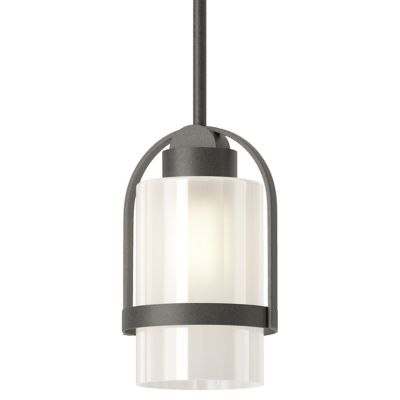 Hubbardton Forge Alcove Outdoor Mini Pendant Light - Color: White - Size: 1