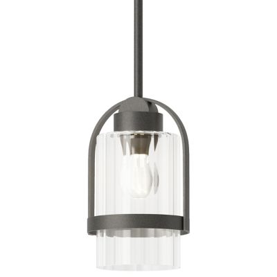 Hubbardton Forge Alcove Outdoor Mini Pendant Light - Color: Clear - Size: 1