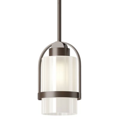 Hubbardton Forge Alcove Outdoor Mini Pendant Light - Color: White - Size: 1