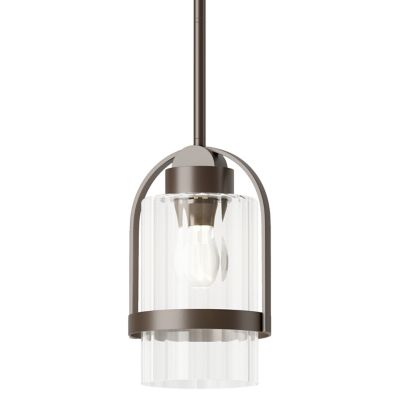 Hubbardton Forge Alcove Outdoor Mini Pendant Light - Color: Clear - Size: 1