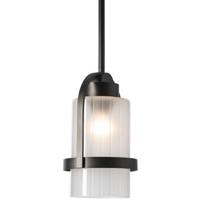 Hubbardton Forge Alcove Outdoor Mini Pendant Light - Color: White - Size: 1