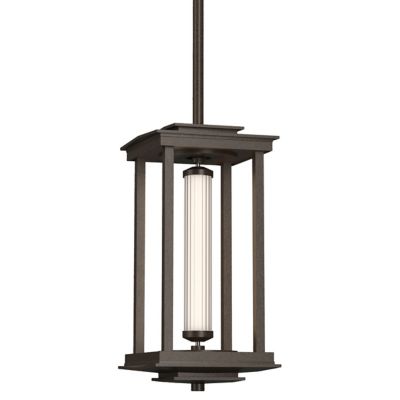 Hubbardton Forge Athena Tall LED Lantern Pendant Light - Color: Bronze - Si