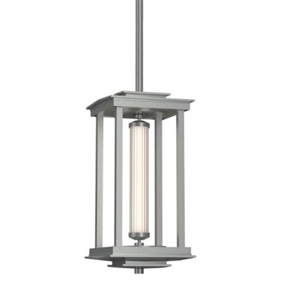 Hubbardton Forge Athena Tall LED Lantern Pendant Light - Color: Silver - Si