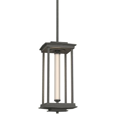 Hubbardton Forge Athena Tall LED Lantern Pendant Light - Color: Silver - Si