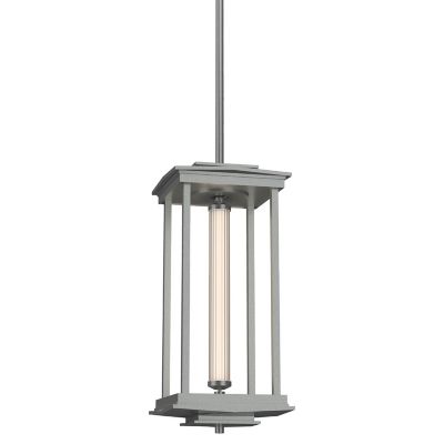 Hubbardton Forge Athena Tall LED Lantern Pendant Light - Color: Silver - Si