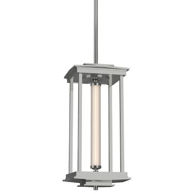 Hubbardton Forge Athena Tall LED Lantern Pendant Light - Color: Silver - Si