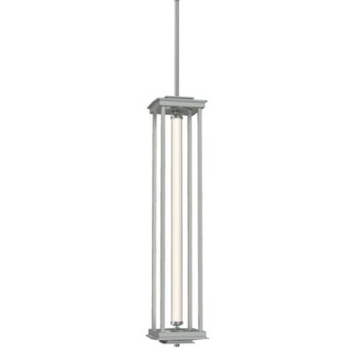 Hubbardton Forge Athena Tall LED Lantern Pendant Light - Color: Silver - Si