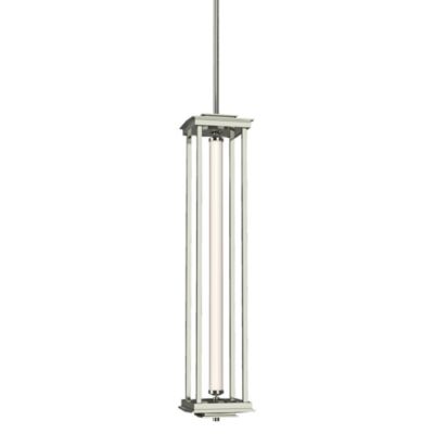 Hubbardton Forge Athena Tall LED Lantern Pendant Light - Color: Silver - Si