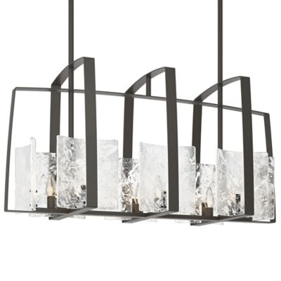 Hubbardton Forge Arc Linear Chandelier - Color: Grey - Size: 8 light - 1313