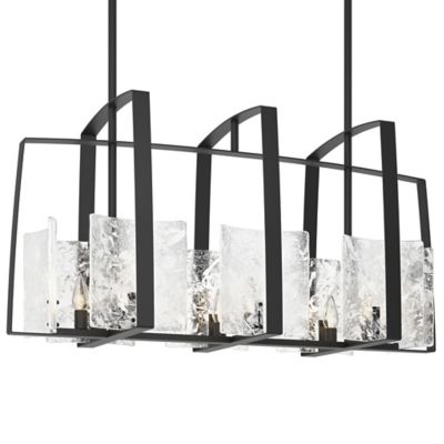 Hubbardton Forge Arc Linear Chandelier - Color: Black - Size: 8 light - 131