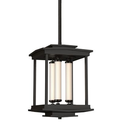 Hubbardton Forge Athena LED Lantern Pendant Light - Color: Bronze - 131633-