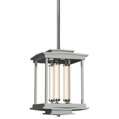 Hubbardton Forge Athena LED Lantern Pendant Light - Color: Silver - 131633-