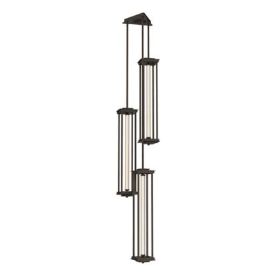 Hubbardton Forge Athena Triple LED Lantern Pendant Light - Color: Bronze - 