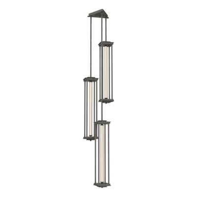 Hubbardton Forge Athena Triple LED Lantern Pendant Light - Color: Silver - 