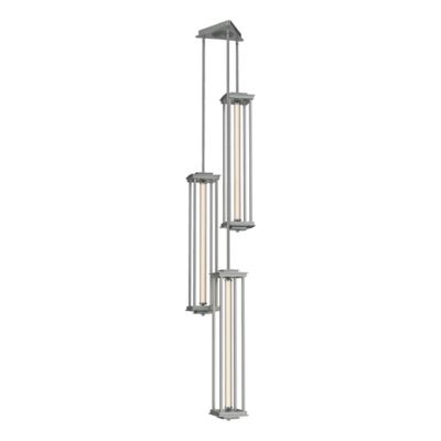 Hubbardton Forge Athena Triple LED Lantern Pendant Light - Color: Silver - 