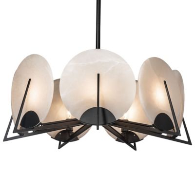 Hubbardton Forge Callisto 7-Light Pendant Light - Color: White - Size: 7 li