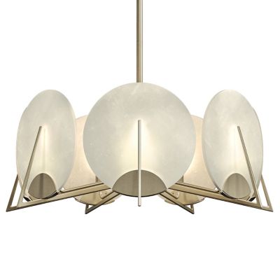 Hubbardton Forge Callisto 7-Light Pendant Light - Color: White - Size: 7 li