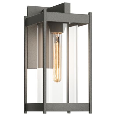 Hubbardton Forge Cela Outdoor Wall Sconce - Color: Silver - Size: Medium - 