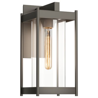 Hubbardton Forge Cela Outdoor Wall Sconce - Color: Grey - Size: Medium - 30