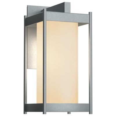 Hubbardton Forge Cela Outdoor Wall Sconce - Color: Silver - Size: Medium - 