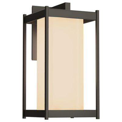 Hubbardton Forge Cela Outdoor Wall Sconce - Color: Grey - Size: Large - 302