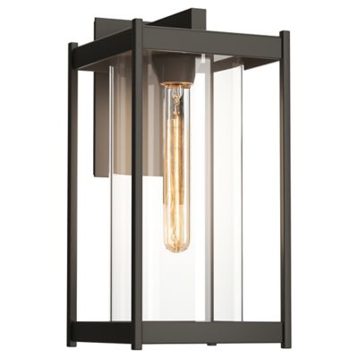 Hubbardton Forge Cela Outdoor Wall Sconce - Color: Grey - Size: Large - 302