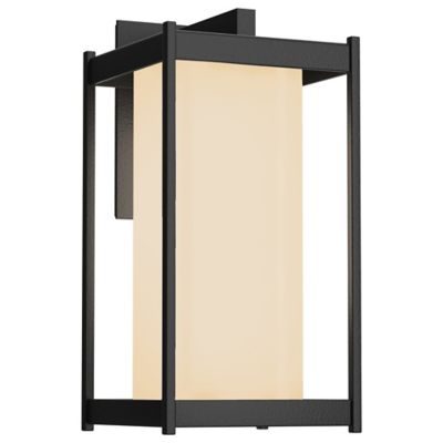 Hubbardton Forge Cela Outdoor Wall Sconce - Color: Black - Size: Large - 30